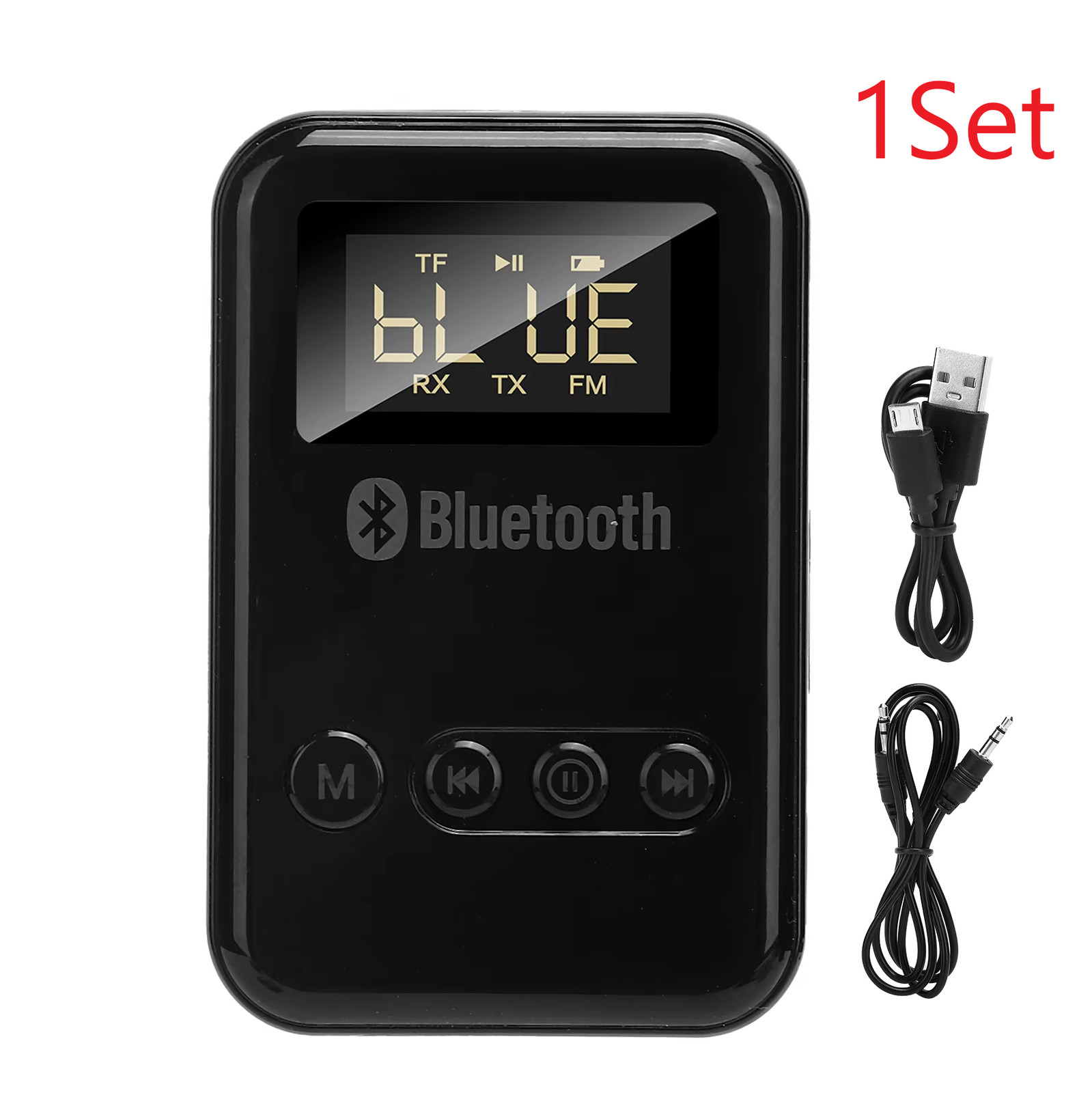USB Bluetooth 5.0 Transmitter Receiver 4in1 Wireless Audio 3.5mm Aux Car Adapter