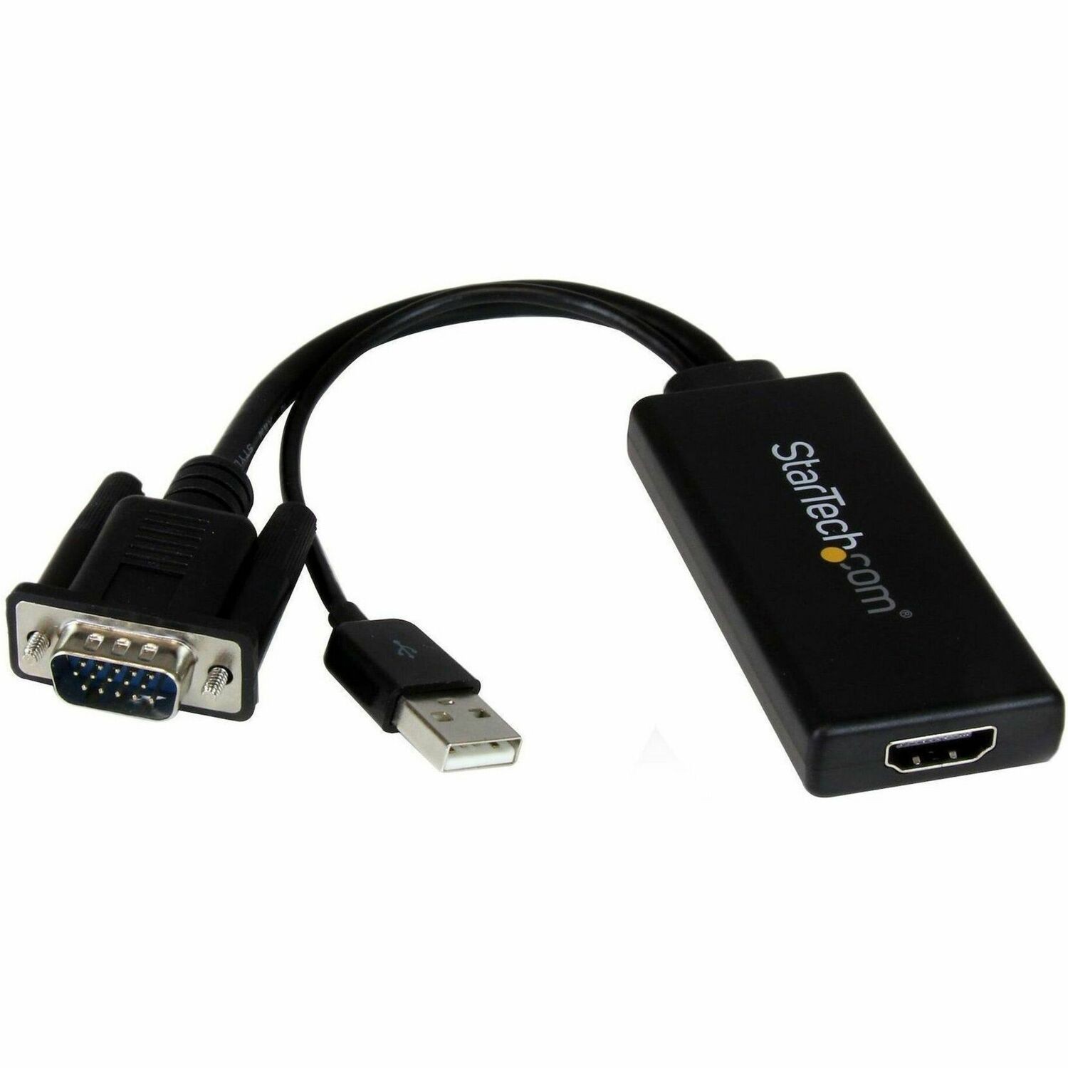 Startech IT VGA2HDU VGA to HDMI Adapter 1080p USB Audio Black