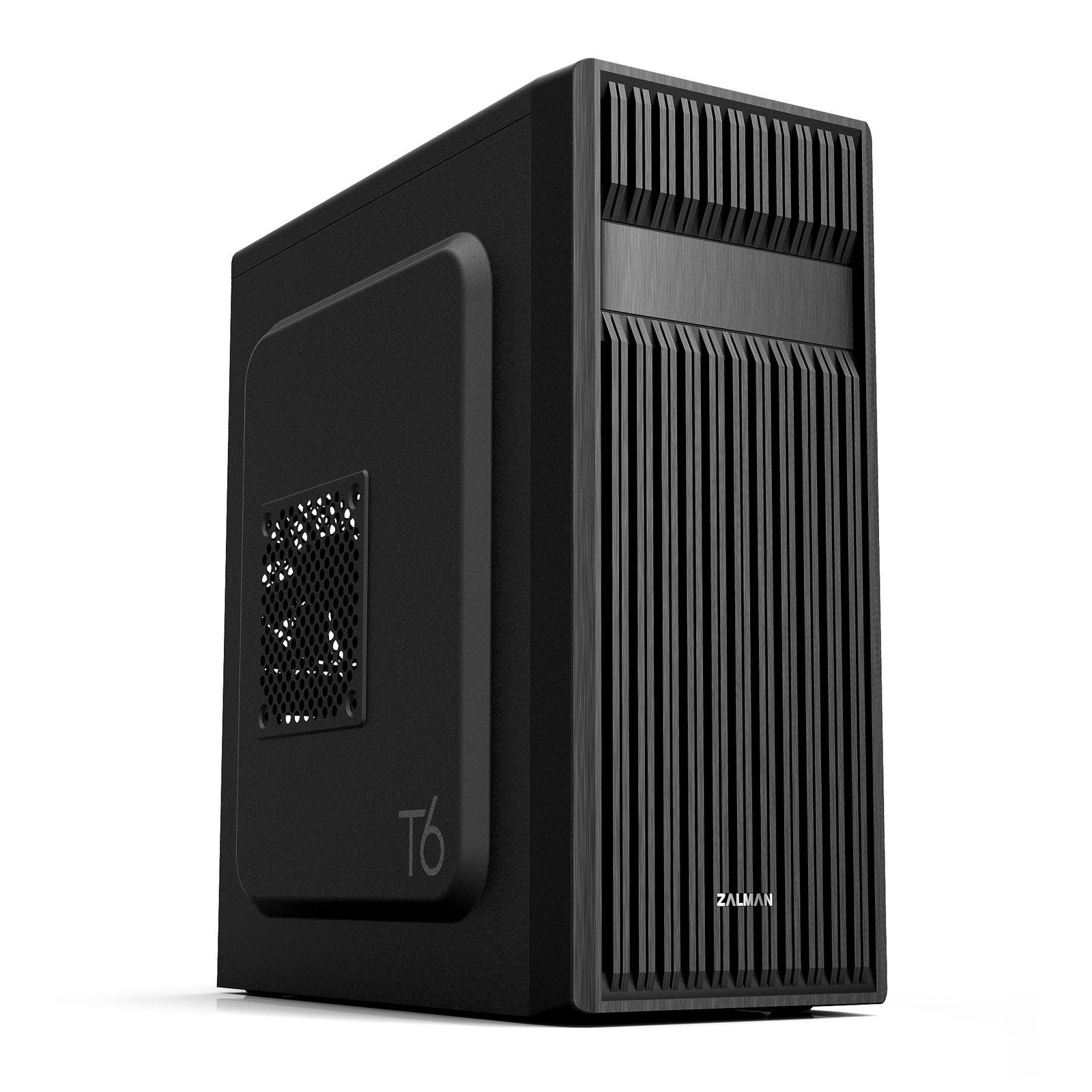 Zalman T6 ATX Mid Tower Computer PC Case, PreInstalled 120mm Fan, 5.25 ODD, U...