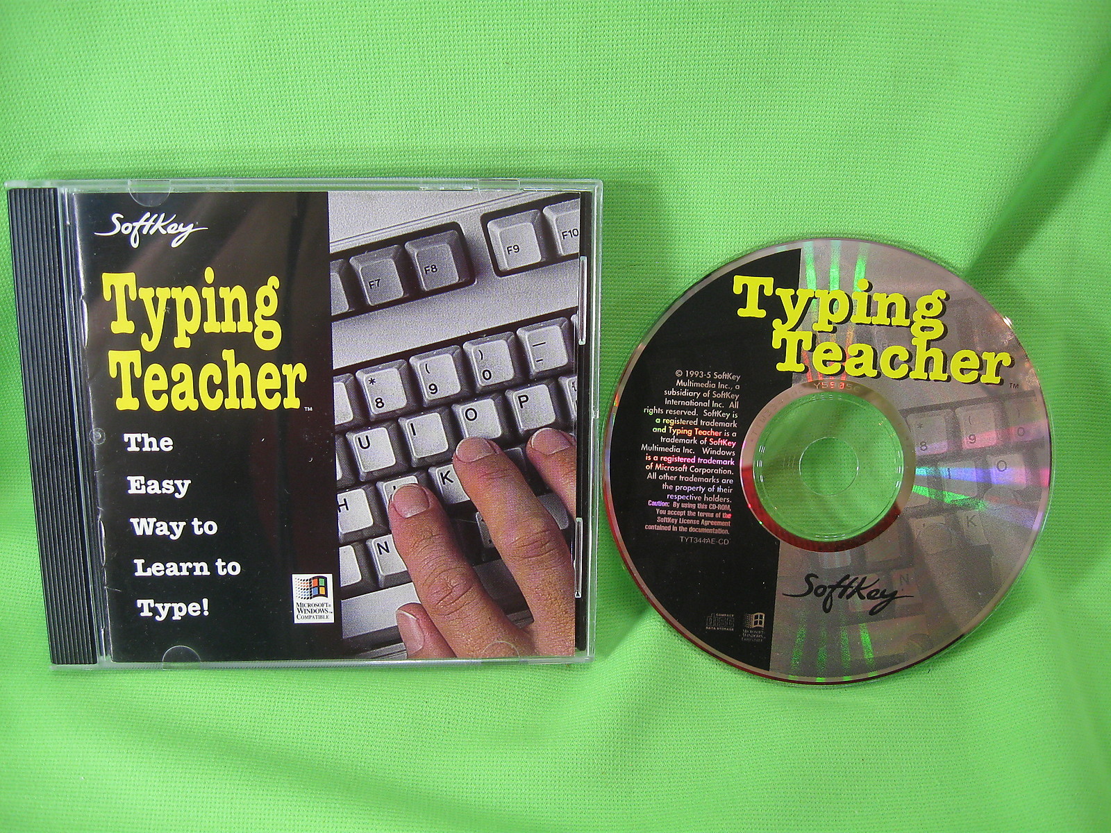 SOFTKEY TYPING TEACHER 1993 Rom PC windows 3.1 or higher UNUSED