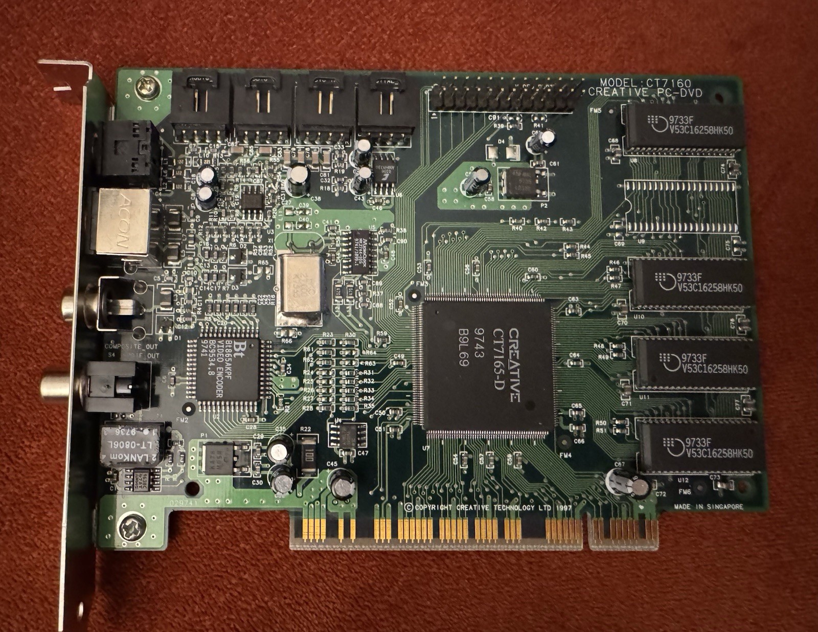 Creative Labs CT7160 PC-DVD DVD Decoder PCI