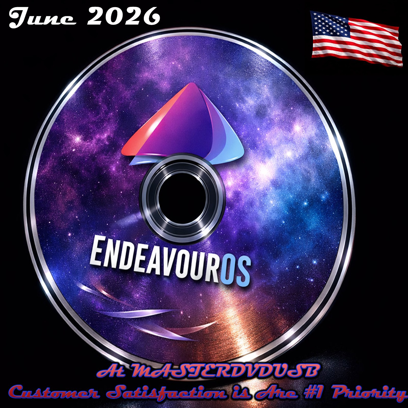 EndeavourOS 2026 Edition – Bootable Installer DVD – AAA+ Grade – SHA256 Verified