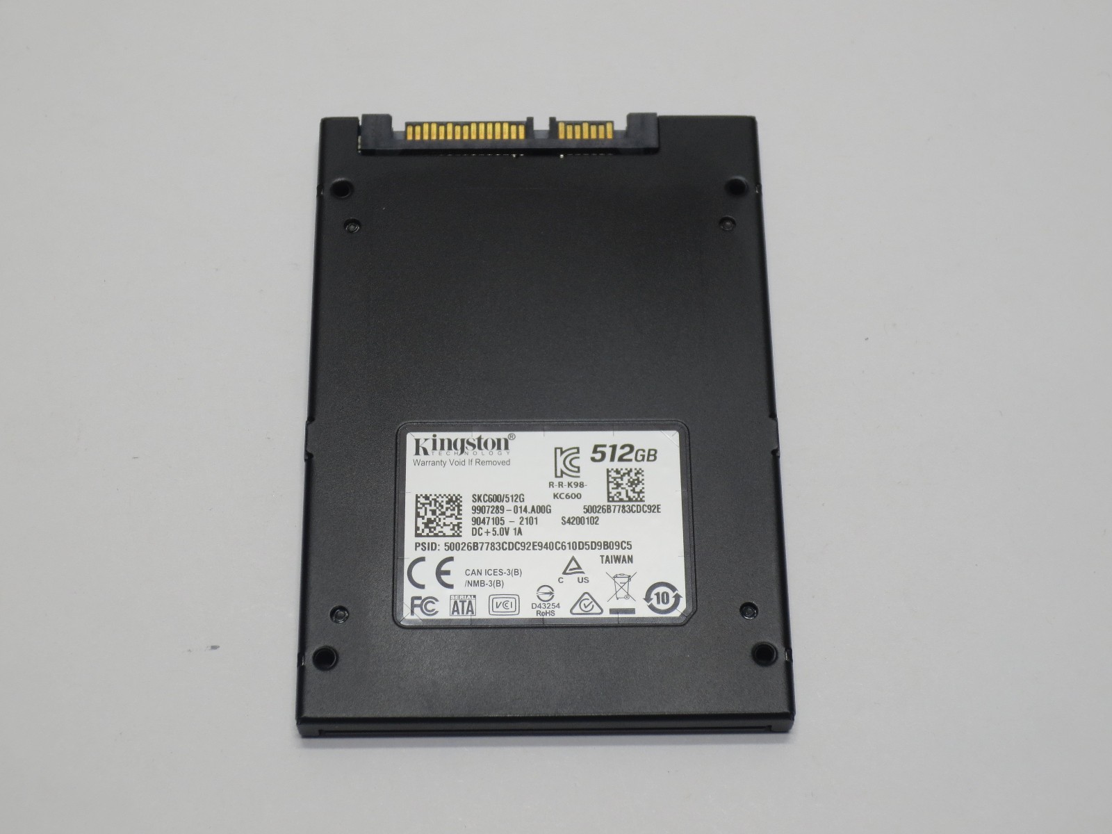 Kingston 512GB 2.5" SSD SATA Internal Solid State Drive, SKC600/512G