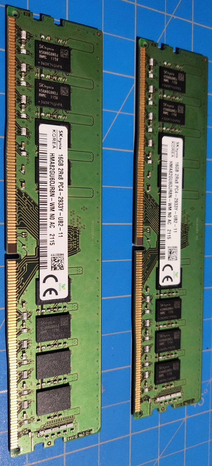 SK hynix | 32GB (2x16GB) | HMA82GU6DJR8N-WN | DDR4-2933