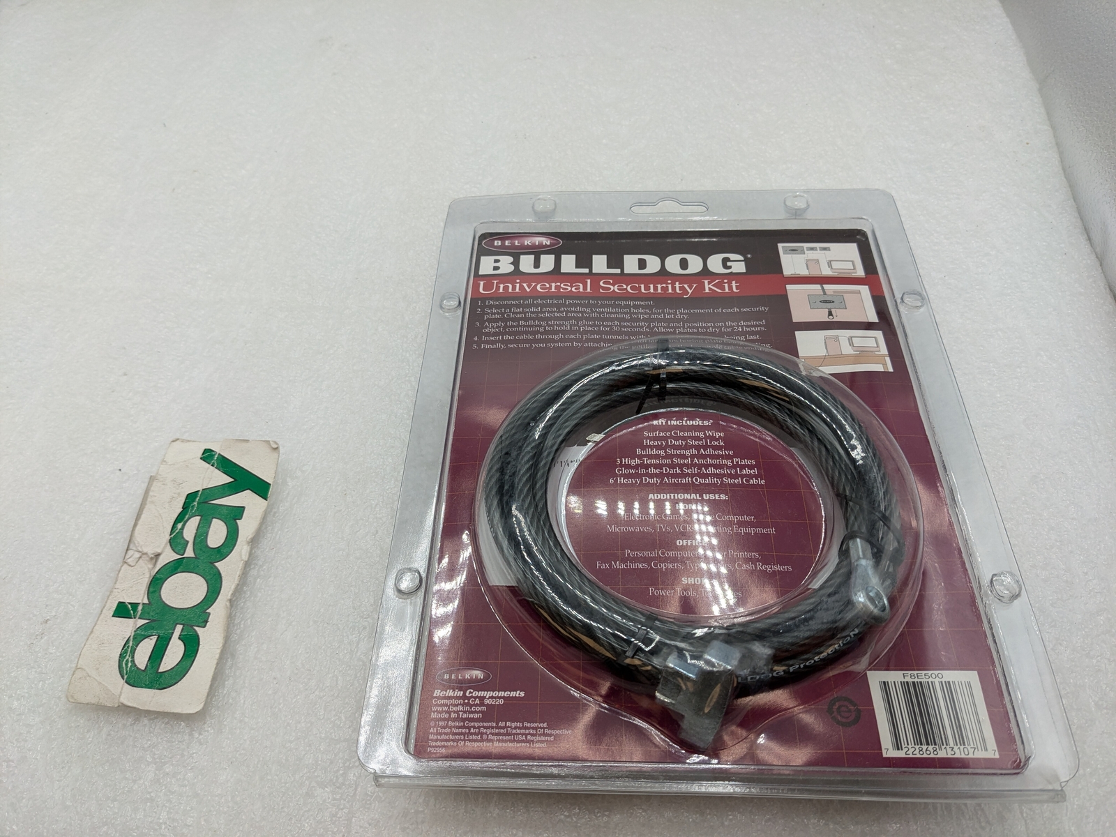 Belkin Bulldog Universal Security Kit Aircraft Quality Heavy Duty Lock Computer
