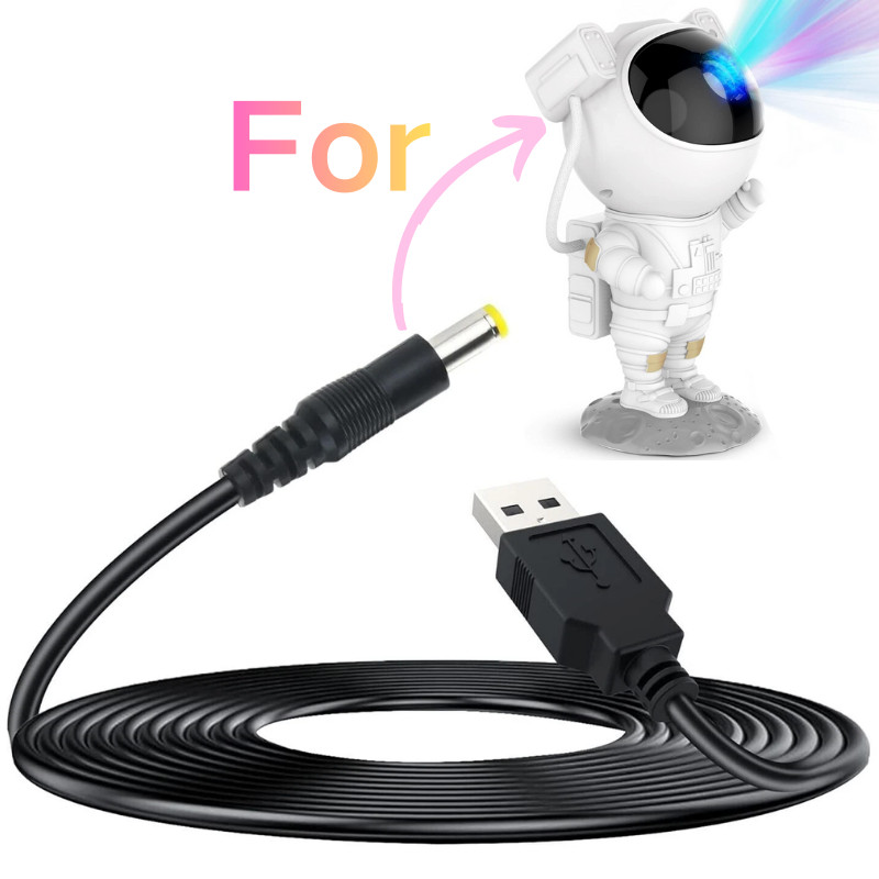 USB Cord Charger for Astronaut Galaxy Space Mooyran Night Star Light Project