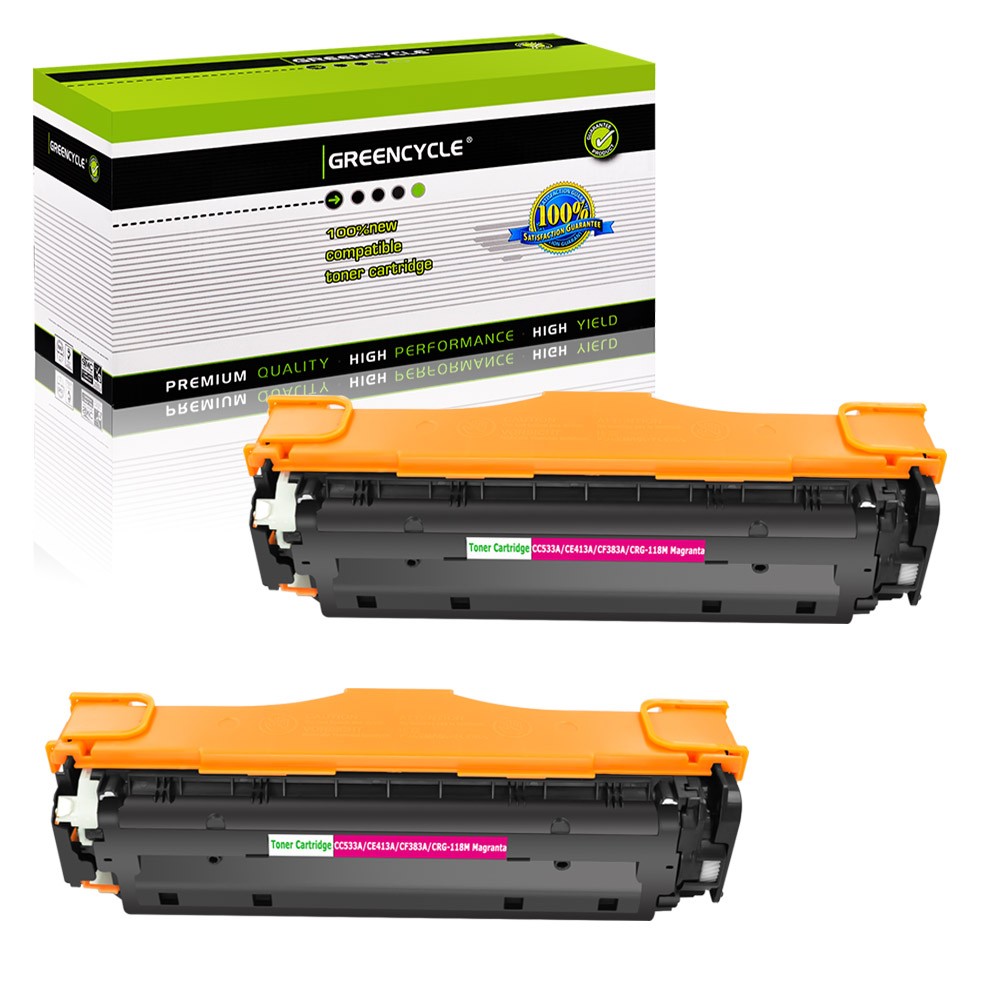 2 Pack CC533A 304A MG Toner Fits for HP LaserJet CP2020 CM2320 CM2320N CM2320NF