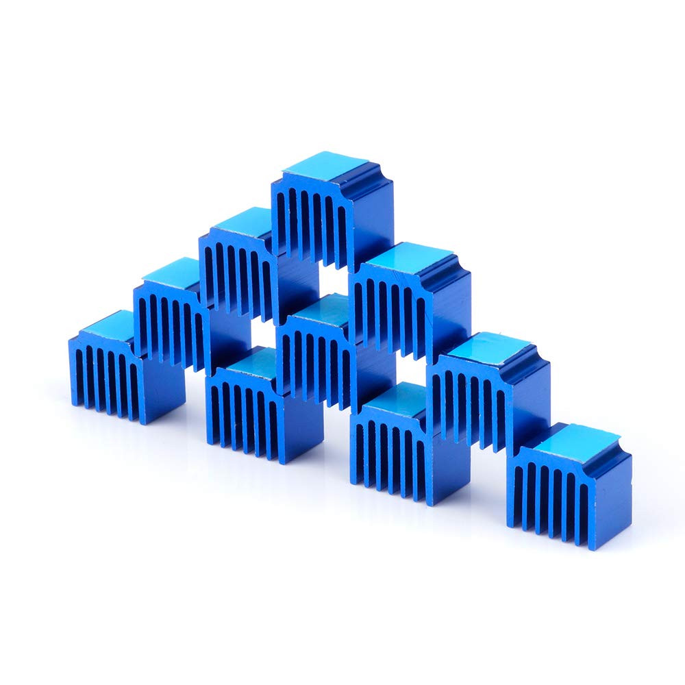 Upgrade Stepper Motor Driver Heatsink, FYSETC 10Pcs 3D Printer Parts Anodized Al