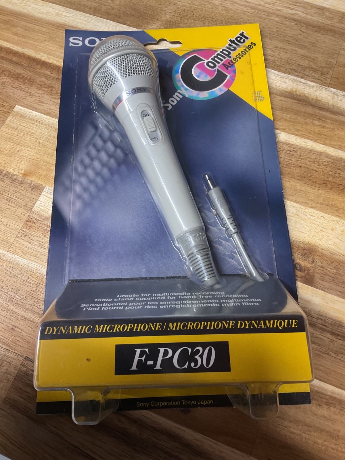 Sony F-PC30 Dynamic Microphone Uni Directional. Vtg Microphone Fun for Kids Qty2