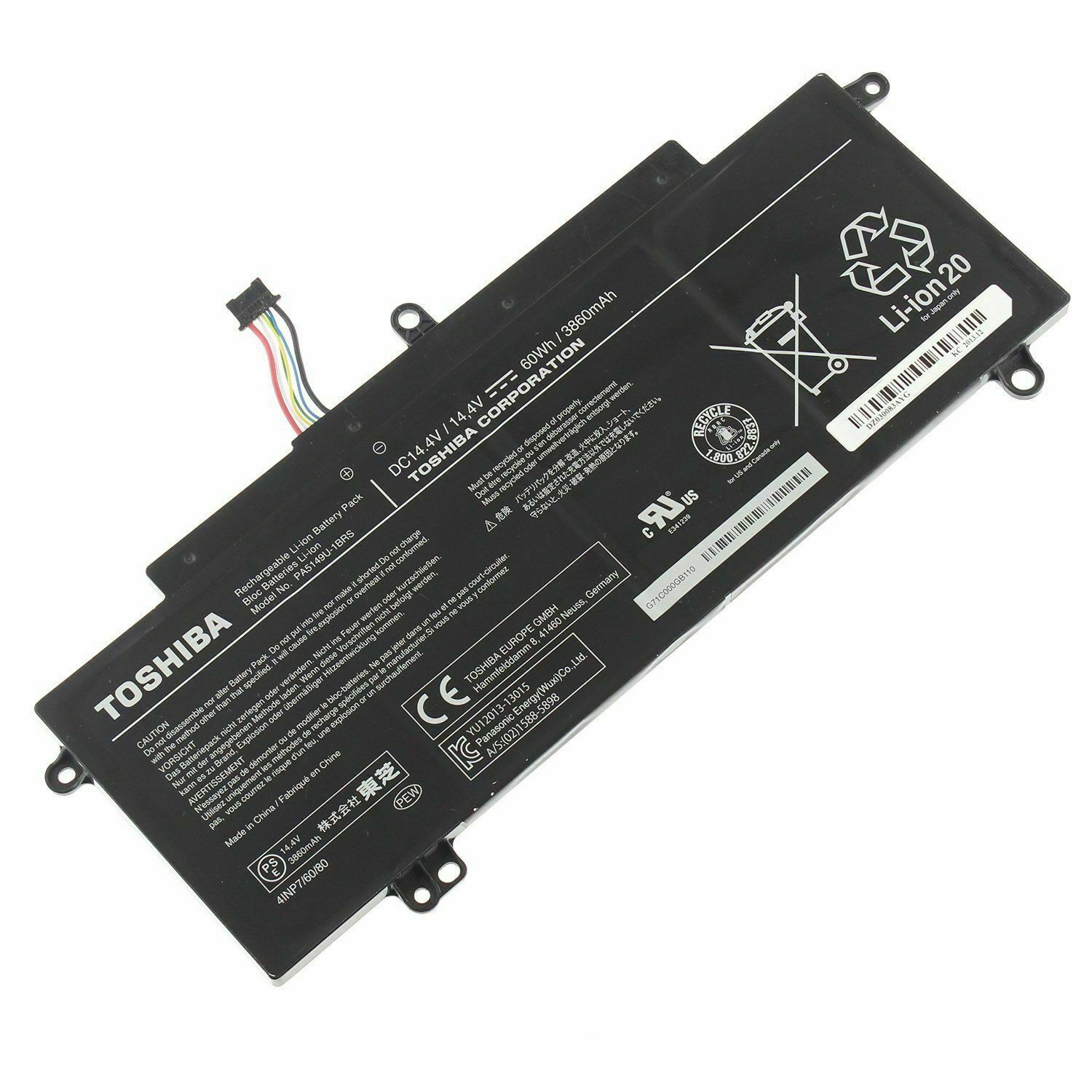 PA5149U-1BRS Genuine Toshiba TECRA Z40,Z40-C, Z40-A-110,Z40-A-146 Battery