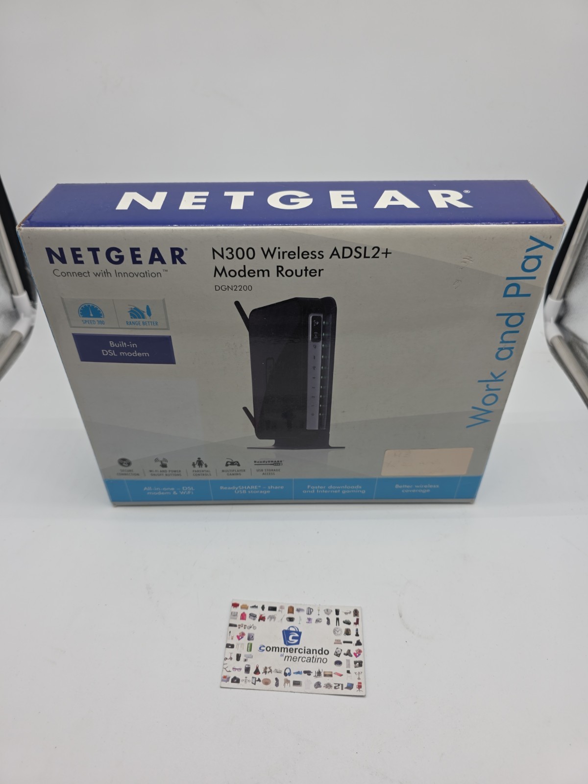 NETGEAR N300 Wireless DSL Modem Router DGN2200 MINT