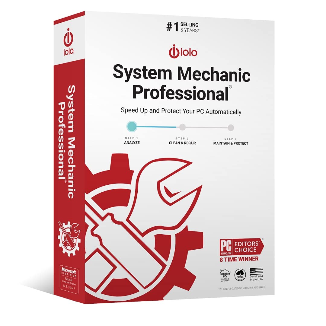 - System Mechanic Pro, Computer Cleaner for Windows, Blocks Viruses and Spywa...