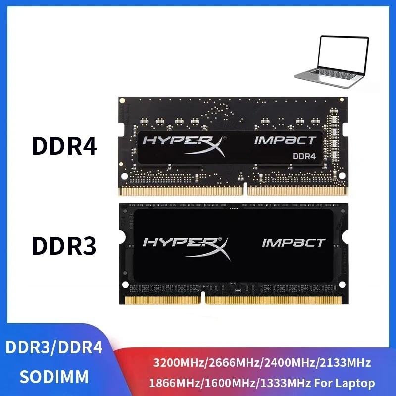 KingSton DDR3 DDR4 Laptop RAM 4GB 8GB 16GB 1333 1600 1866 2133 2400 2666 3200