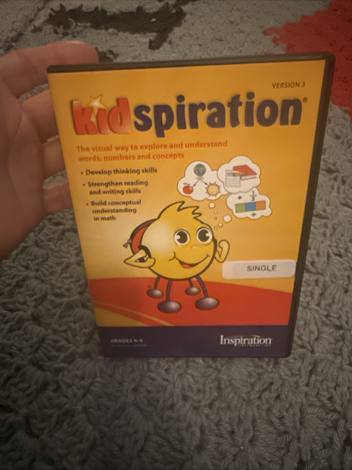 Kidspiration Version 3 Grades K-5 PC Mac Windows Single Inspiration Software