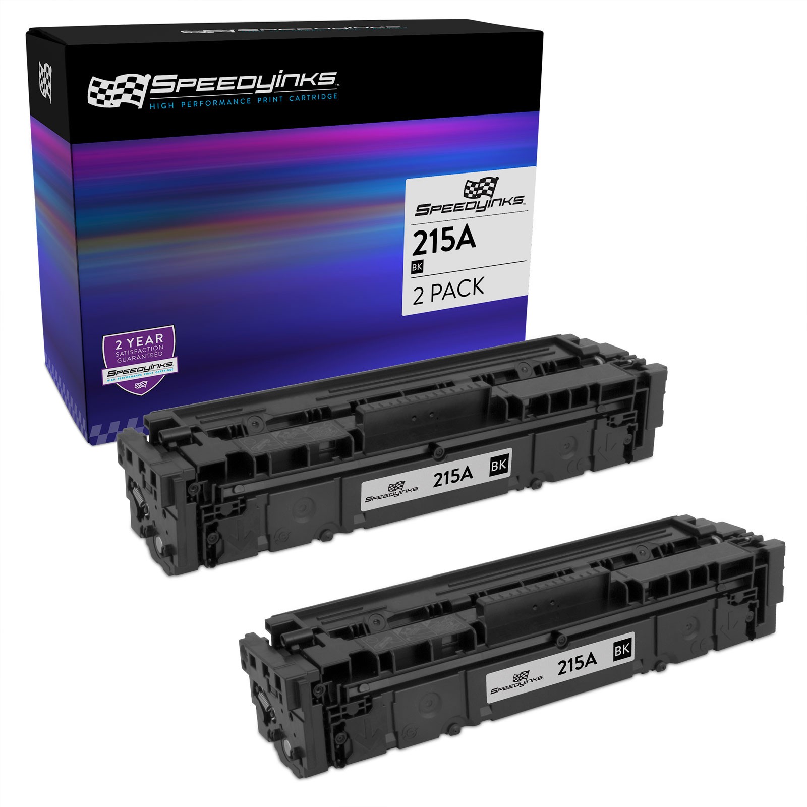 Speedy 2PK Replacement for HP 215A W2310A Black Toner With Chip M183fw, M182nw