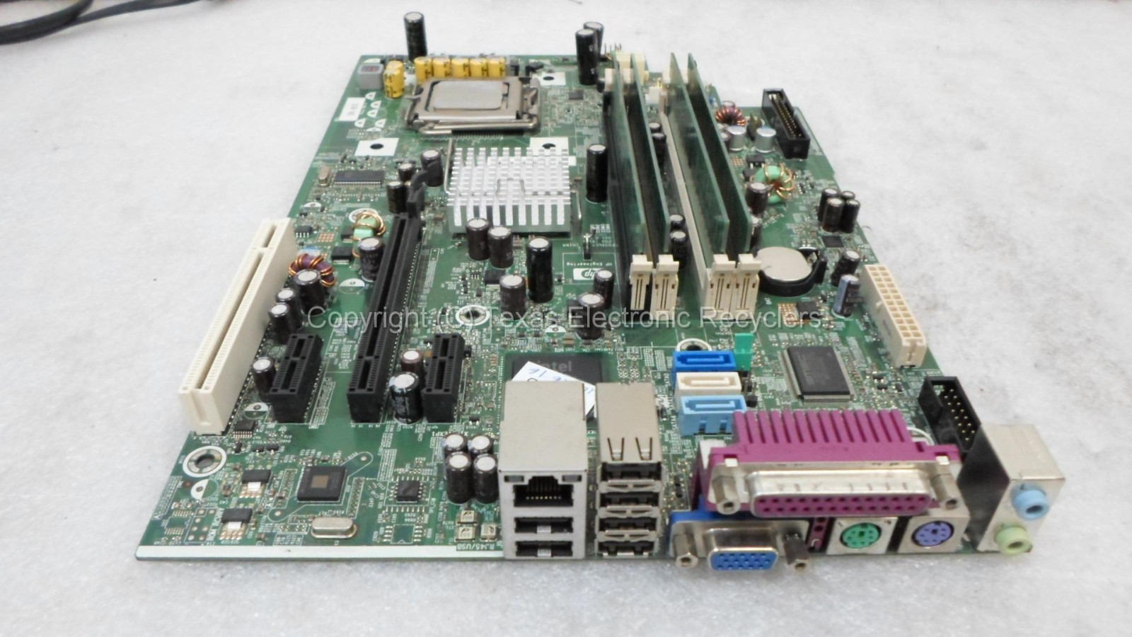 HP 437793-001 437348-001 Motherboard w/ 4GB RAM & Intel SLA9X Core 2 Duo 2.33GHz