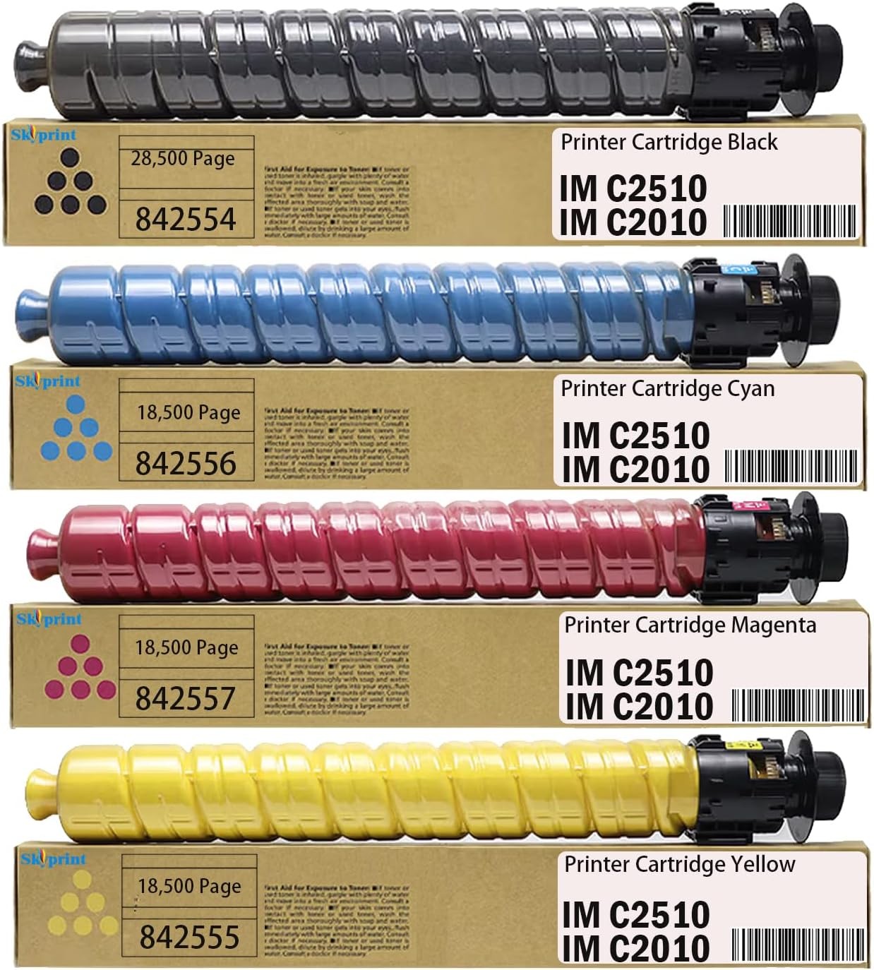 High Yield Toner Cartridge Replacement for Ricoh Savin Lanier IM C2510 IM C2010
