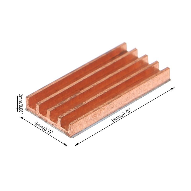 Heatsink Pad Pure Copper Cooler Pads for MOS IC Chip Memory Card Radiator 1PC