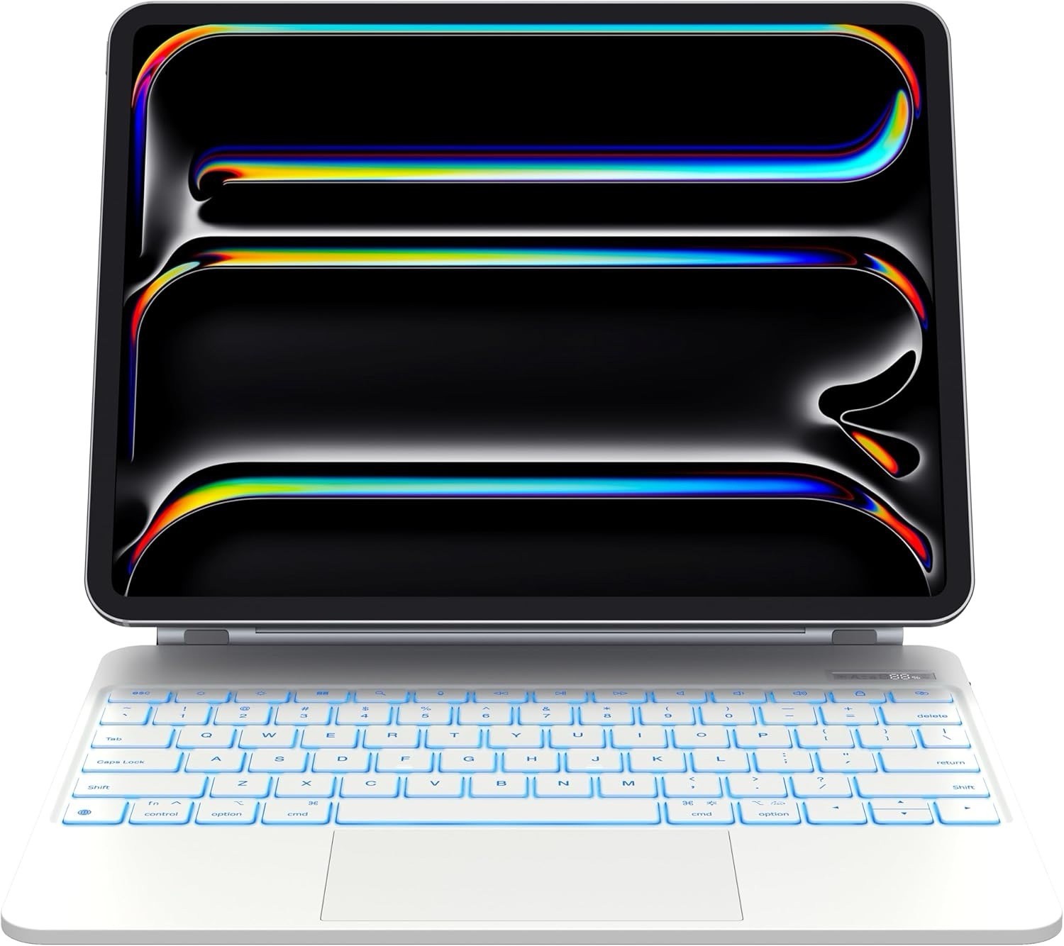 iPad Pro 13” 2024 Keyboard Case, Smart Trackpad, Backlit, Magnetic Stand, White