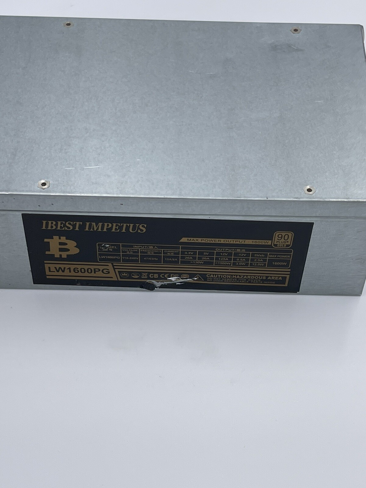 🔥IBEST IMPETUS ETH Miner 1600W Power Supply - LW1600PG 🔥 - 👀 Pics