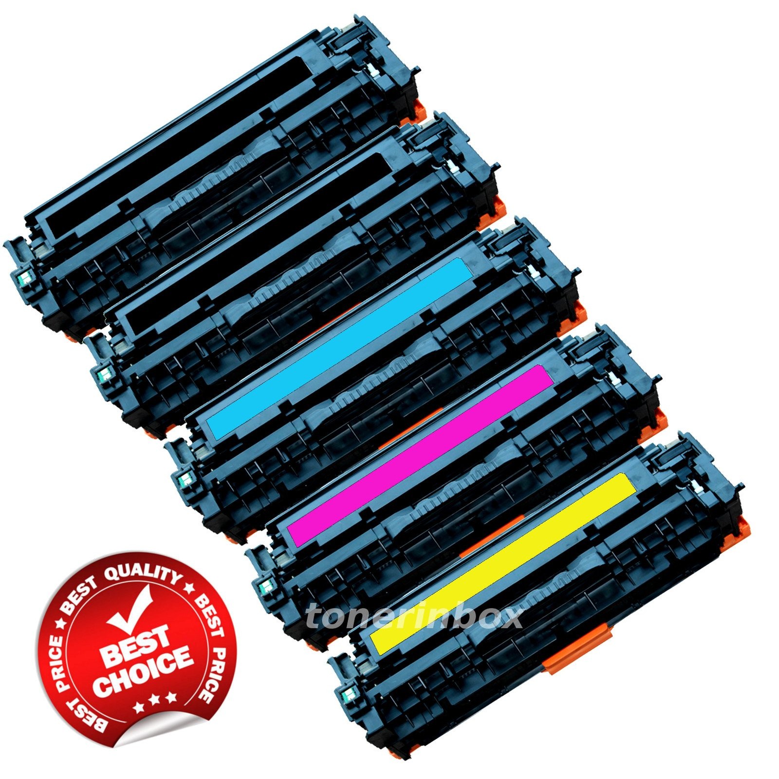 5PK Compatible (BCMY) Toner Cartridge CF410A 477A For HP Laserjet M452nw M477fnw