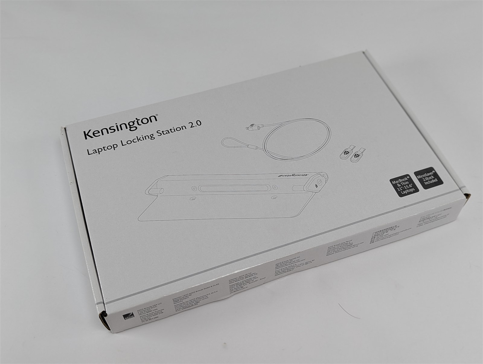 Kensington Laptop Locking Station 2.0 MicroSaver 2.0 Lock K64453WW
