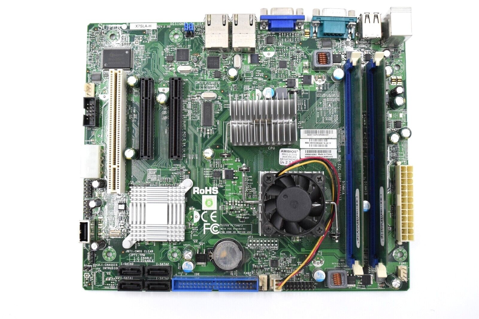 Supermicro X7SLA-H Intel Atom 330 Dual Core Motherboard