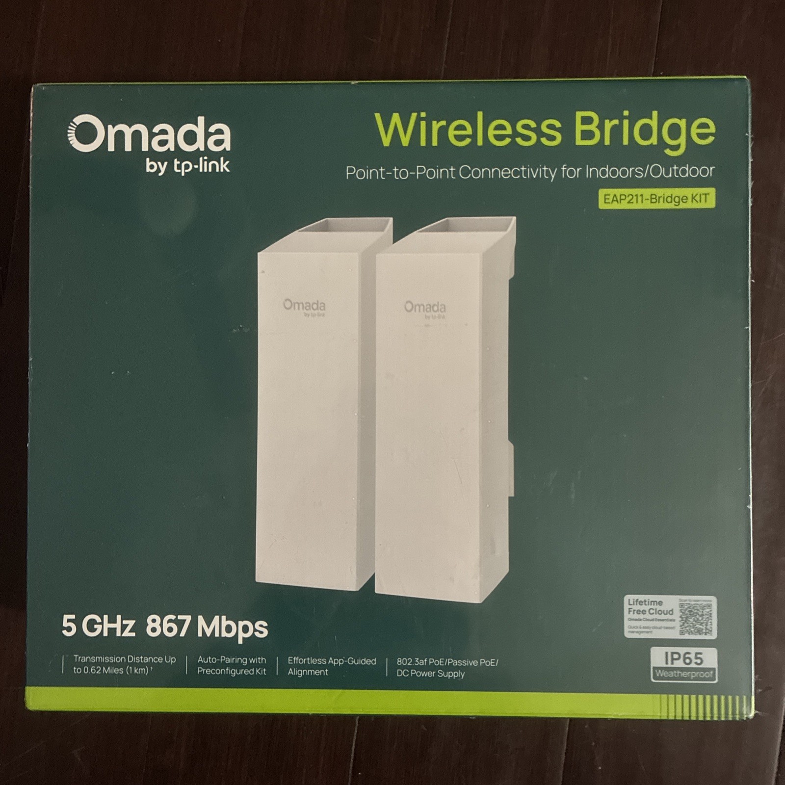 TP-Link Omada EAP211-Bridge KIT 5GHz 867Mbps Wireless Bridge -2 Pack