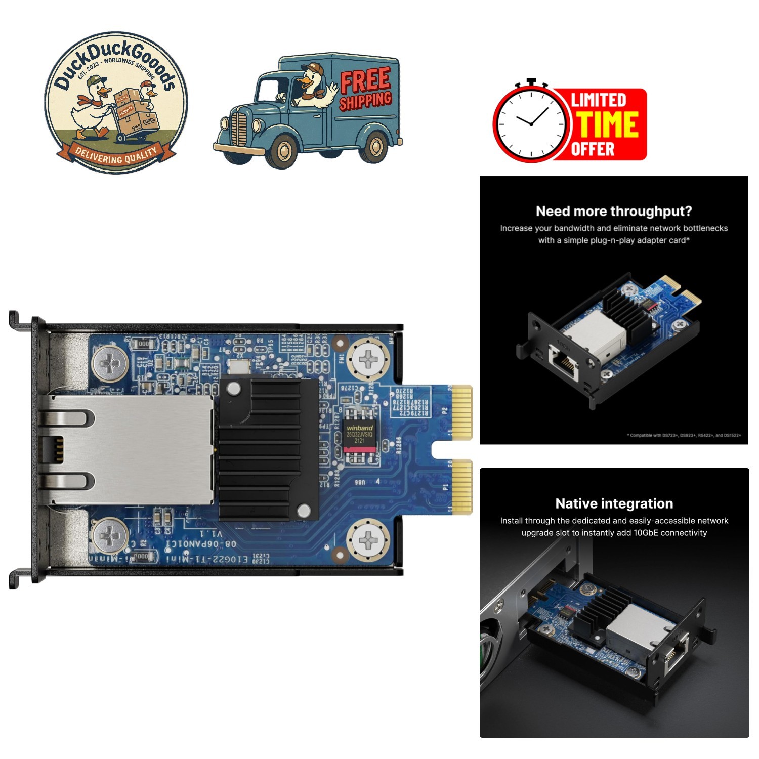 Upgrade Your Network with 10GbE RJ-45 Module - Supports Multiple Ethernet Speeds