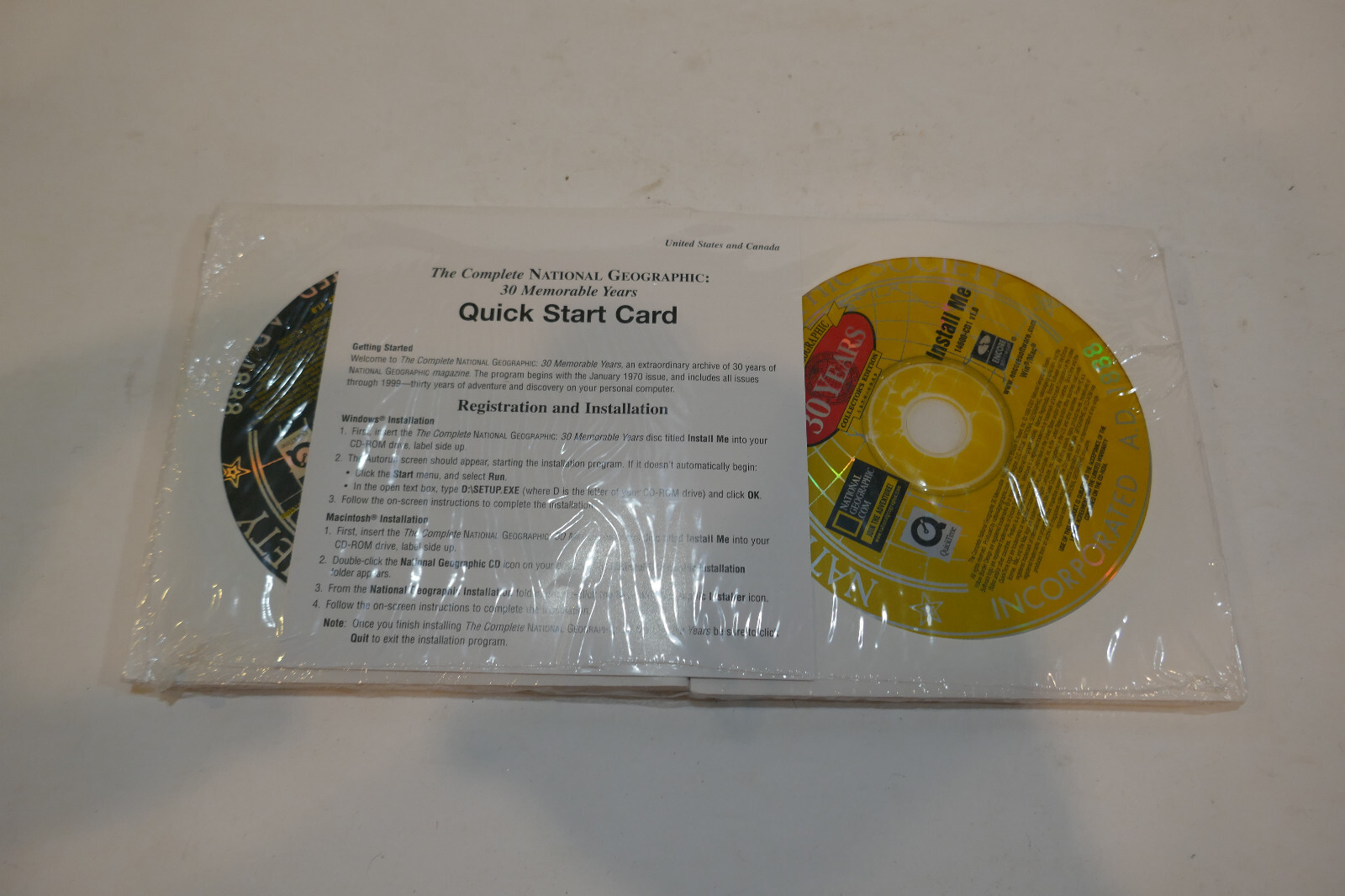 The Complete National Geographic 30 Memorable Years CD-ROM All 1970-1999 & 2000