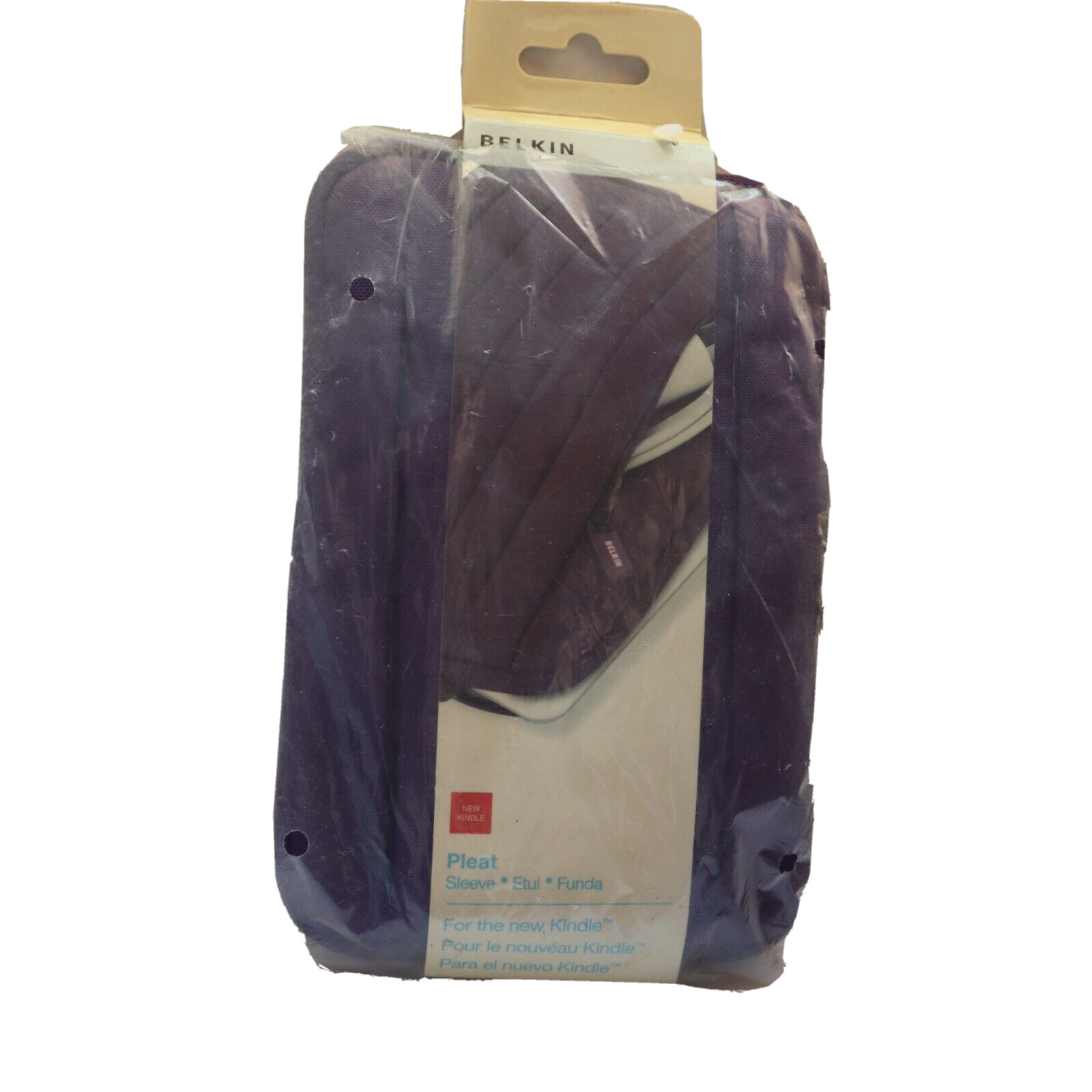 Belkin Kindle Case Pleat Sleeve  Zip Up Pouch Purple Fits 6 inch Kindles