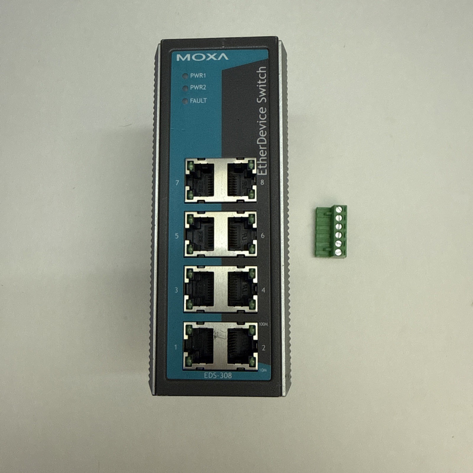 Moxa EDS-308-T, 8-Port Gigabit Ethernet Switch - Untested - As Is -