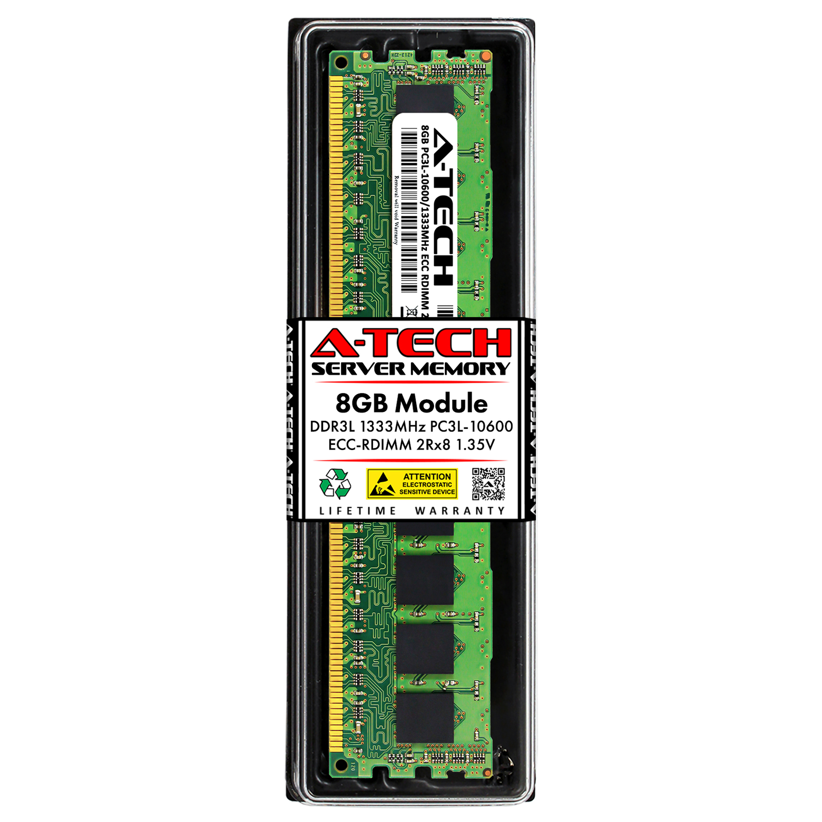 8GB DDR3 PC3-10600 ECC RDIMM Replacement for Samsung M393B1G73BH0-YH9 Memory RAM