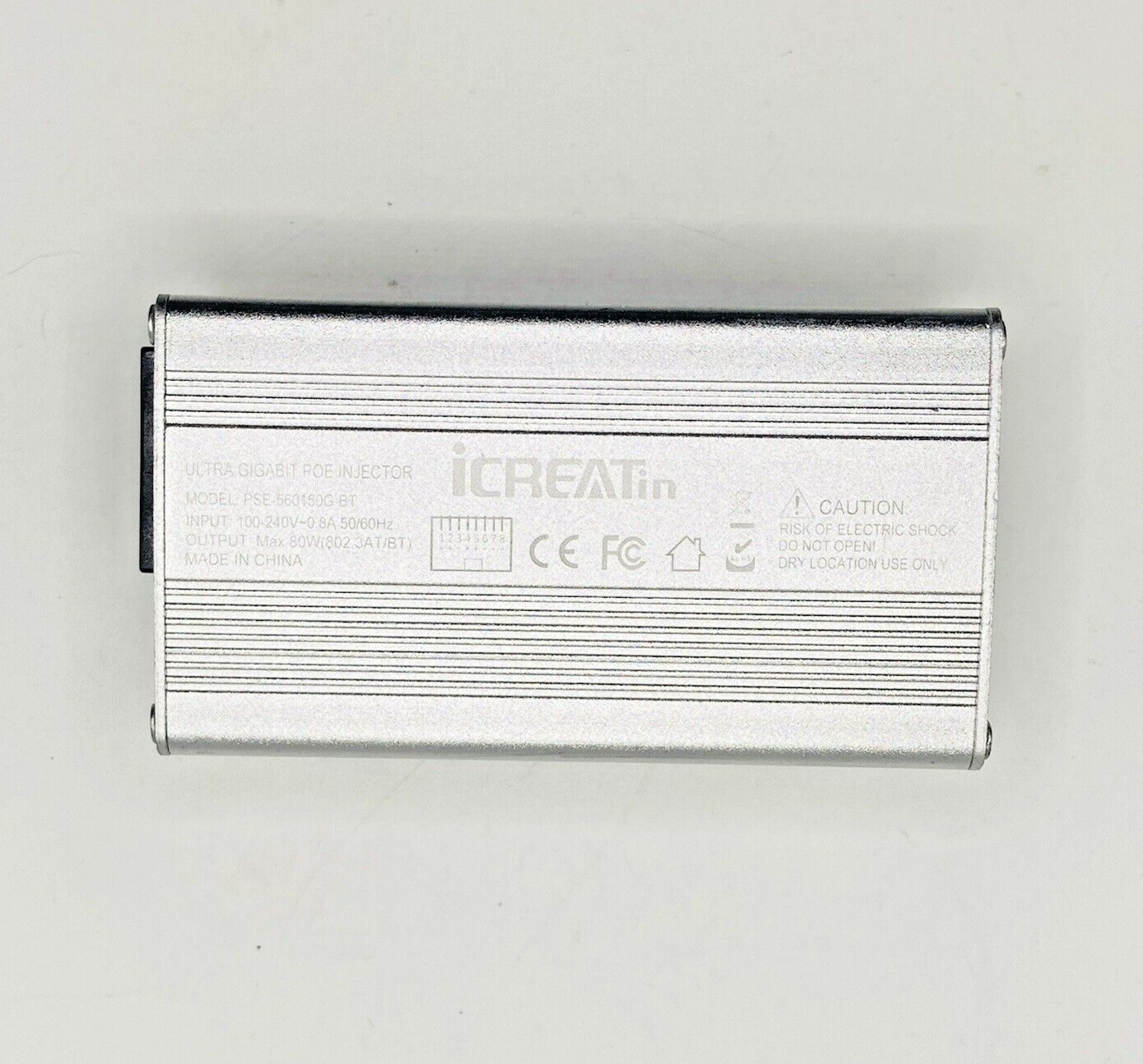 iCreatin 80W Gigabit Ultra PoE++ Injector, Up to 80W Ultra Power Supply READ