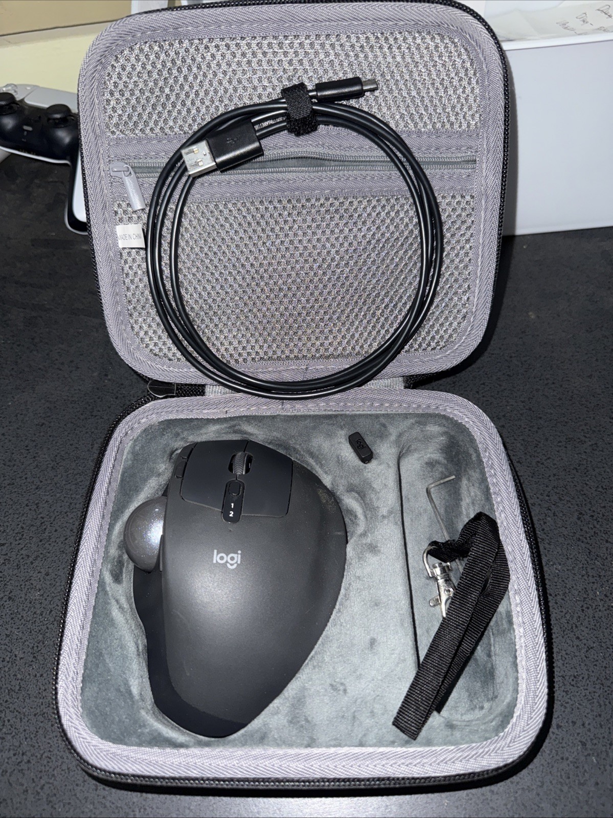 Logitech MX Ergo Plus Advanced Wireless Trackball Mouse Tested And Working