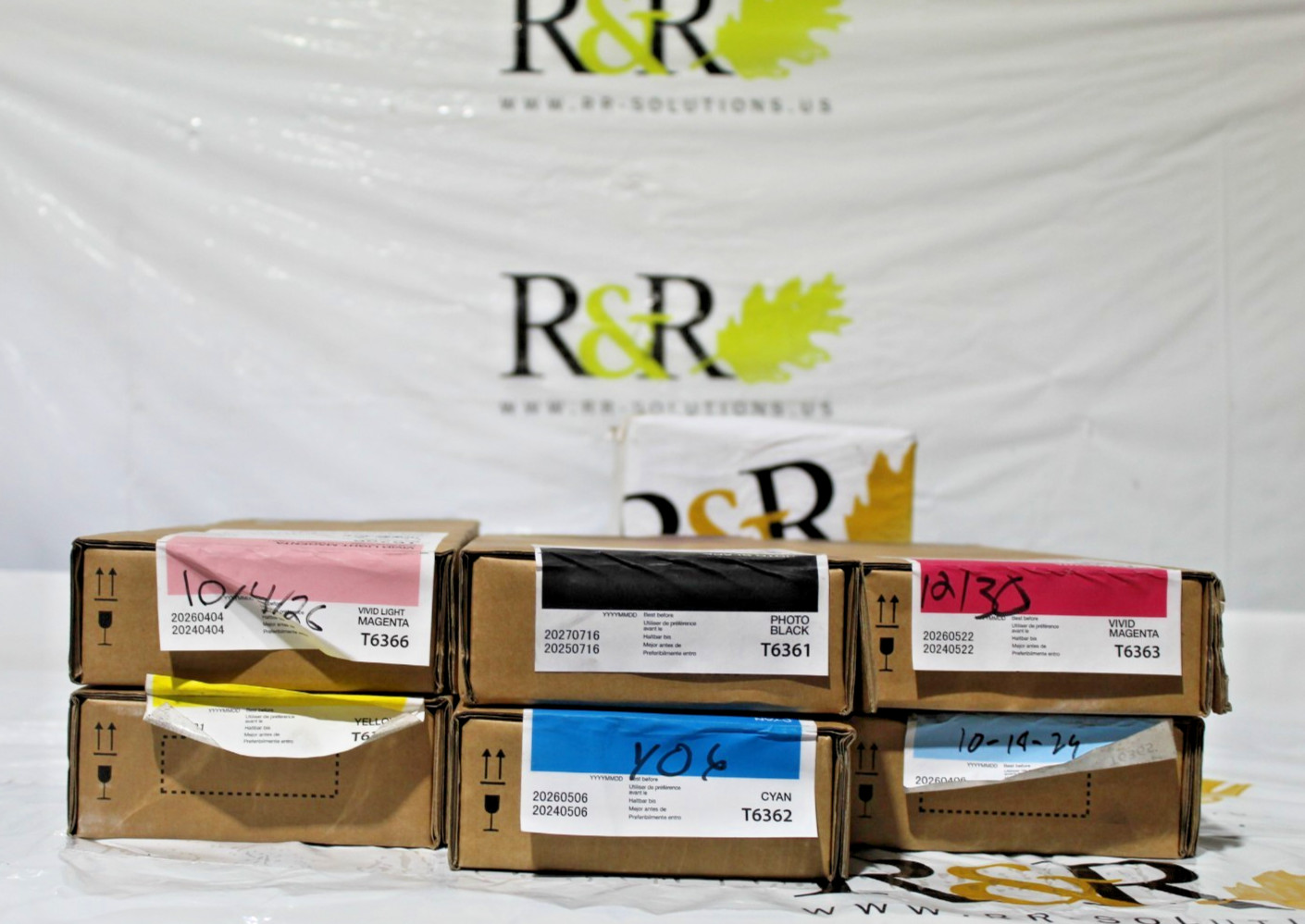 NON EXPIRED Epson Ink Cartridges for Stylus Pro Sealed 6 colors