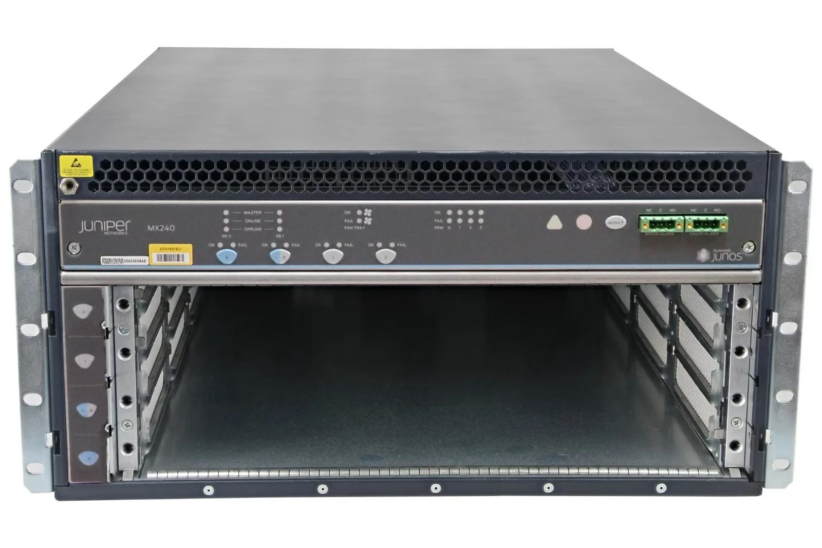 New Juniper MX240 4-Slot 5U Network Router Scalable Chassis CHAS-BP-MX240-S