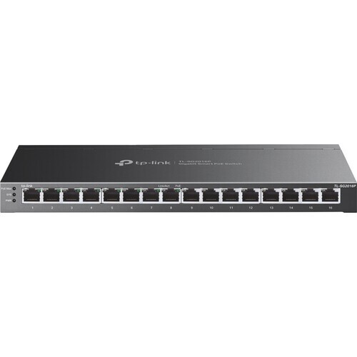 TP-Link JetStream TL-SG2016P 16-Port PoE+ Gigabit Managed Network Switch