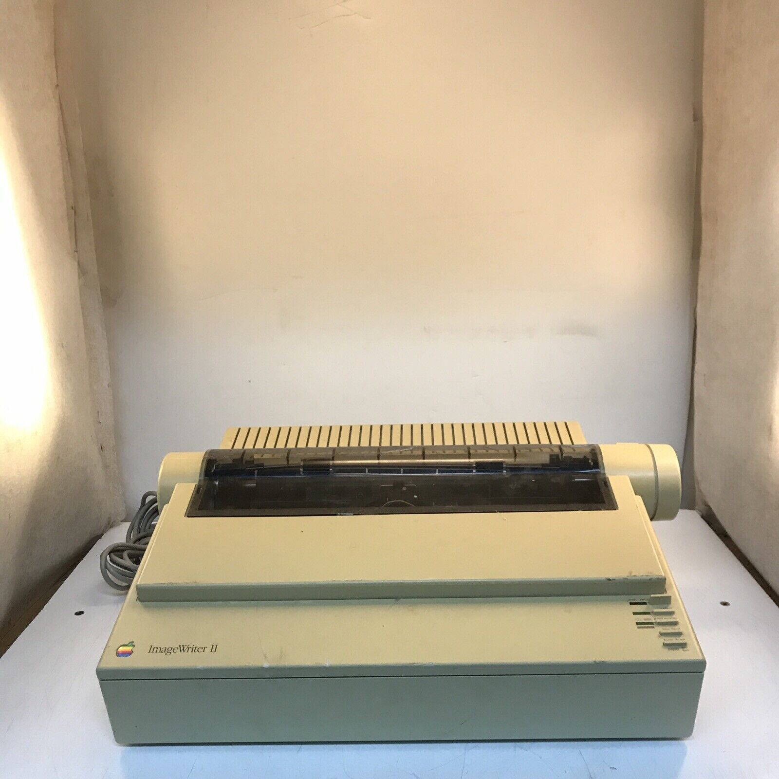 Vintage Apple ImageWriter II Dot Matrix Printer power on untested.