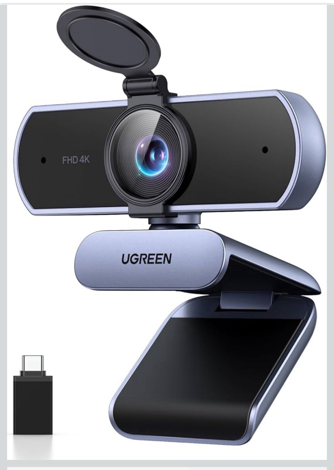 UGREEN 4K/30fps Ultra HD Webcam for PC, Laptop, Macbook Streaming & Video Calls