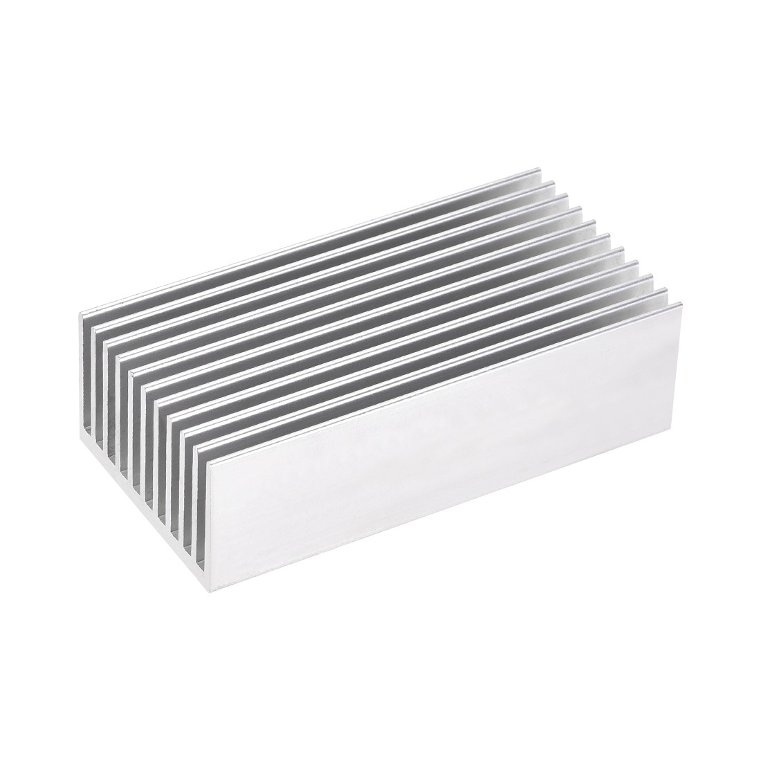 Electronics Cooler Heatsink for LED and Power Silver 100 x 50 x 30 mm