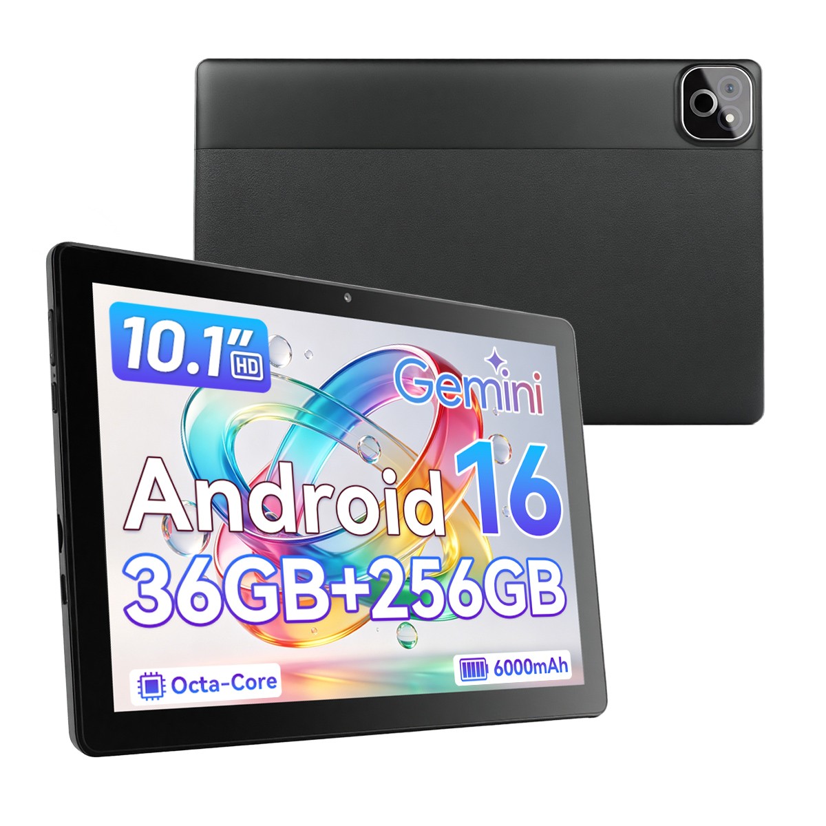 Android 16 10 Inch Tablet 36GB RAM 256GB BT5.0 Widevine L1 Dual Speaker WIFI BT