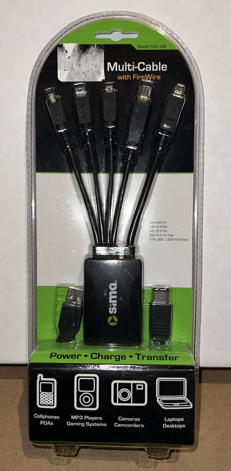 Sima Model: SUO-200M USB Multi-Cable with Firewire NEW SEALED