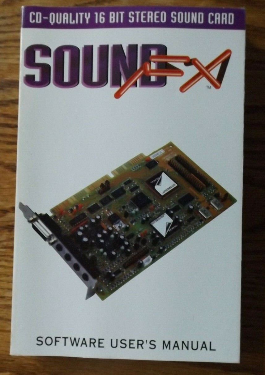 SOUND FX Software Manual Reveal Computer Products Multimedia Version 4.1 Book