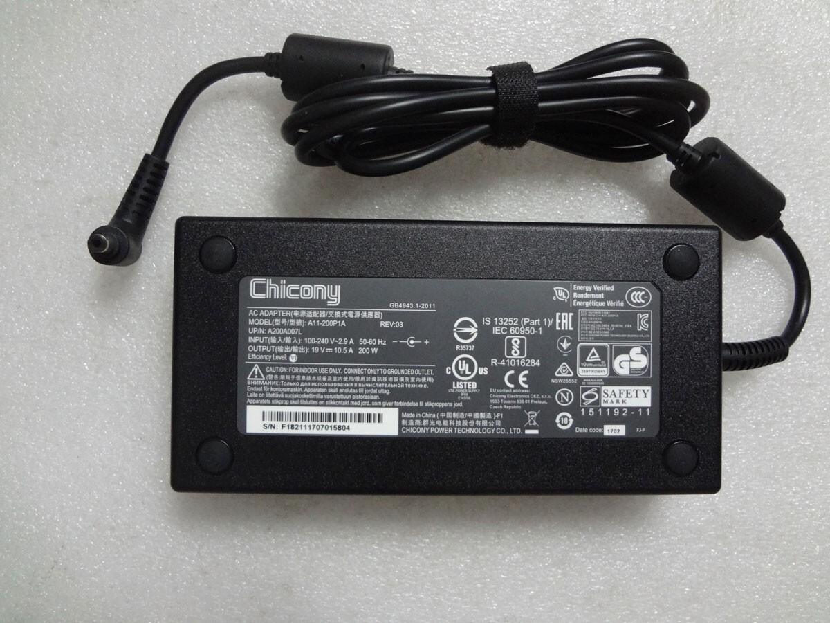 NEW Original 200W 19V 10.5A A11-200P1A ADP-200FB D For Gigabyte P35X v6 GTX1070