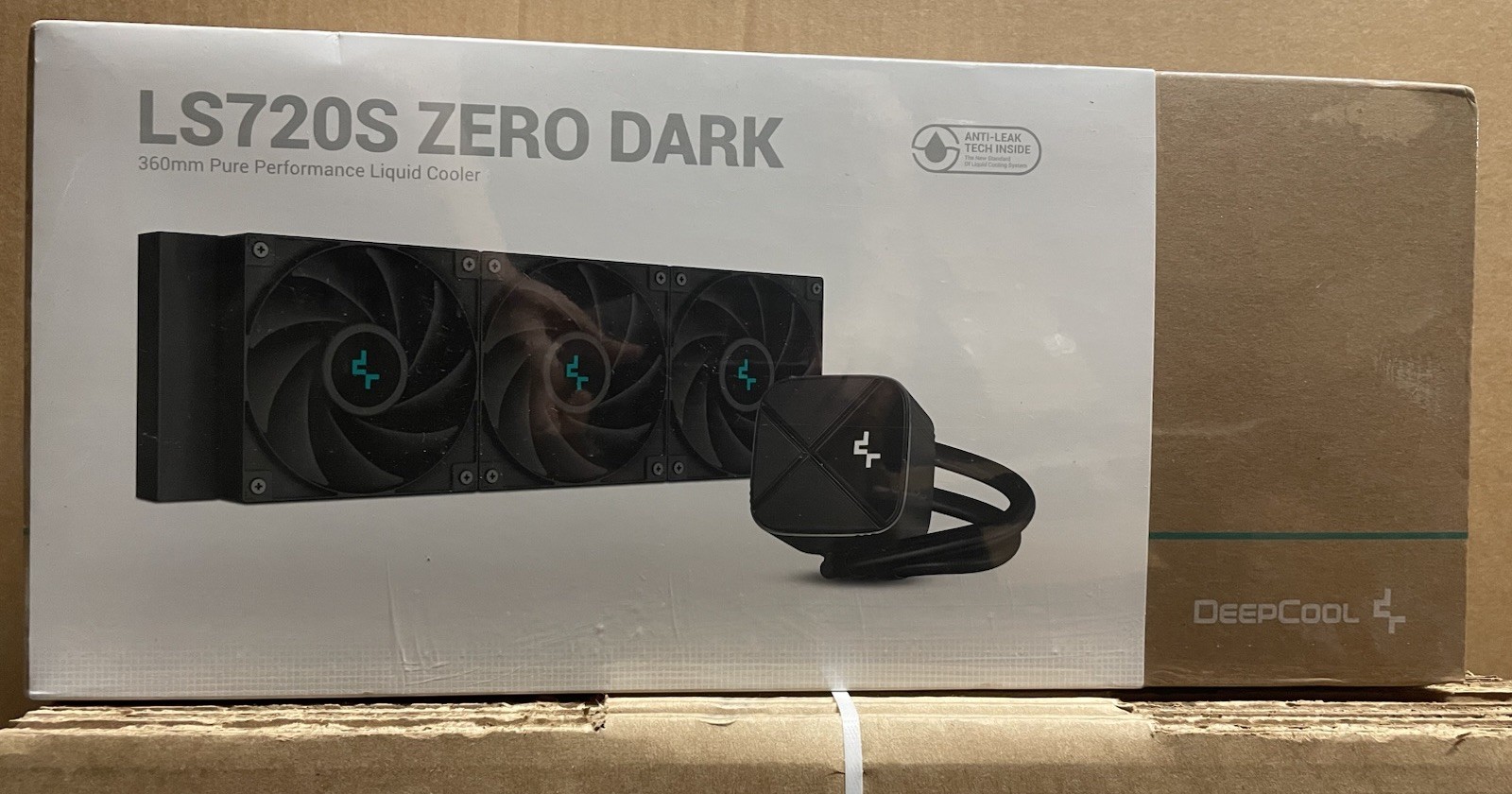 NEW Deepcool LS720S ZERO DARK AIO Liquid Cooler 360mm For AMD & Intel SEALED