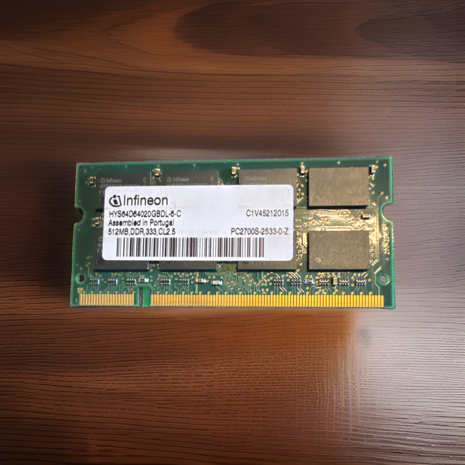 Infineon 512MB RAM Memory 64Mx64 SDRAM PC2700S-2533-0-Z 512MB, DDR, 333, CL2