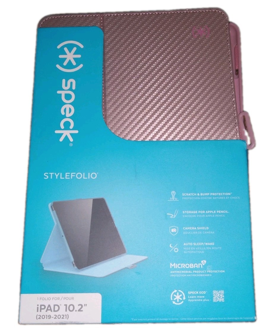 Speck StyleFolio Tablet Case Metallic Rose For The iPad 10.2" (2019-2021)