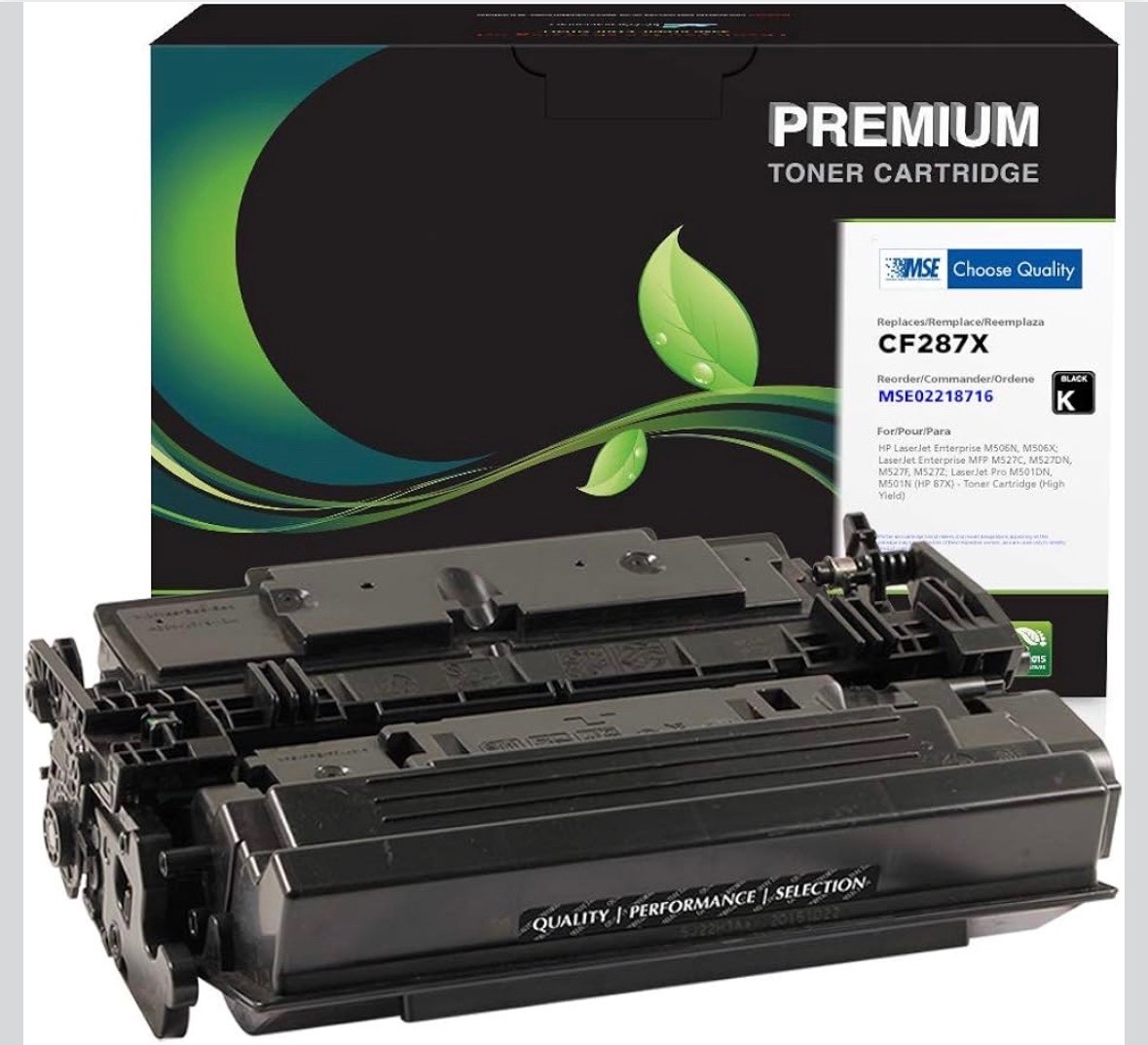 MSE Compatible Toner Cartridge CF287X 87X Black High Yield for HP LaserJet