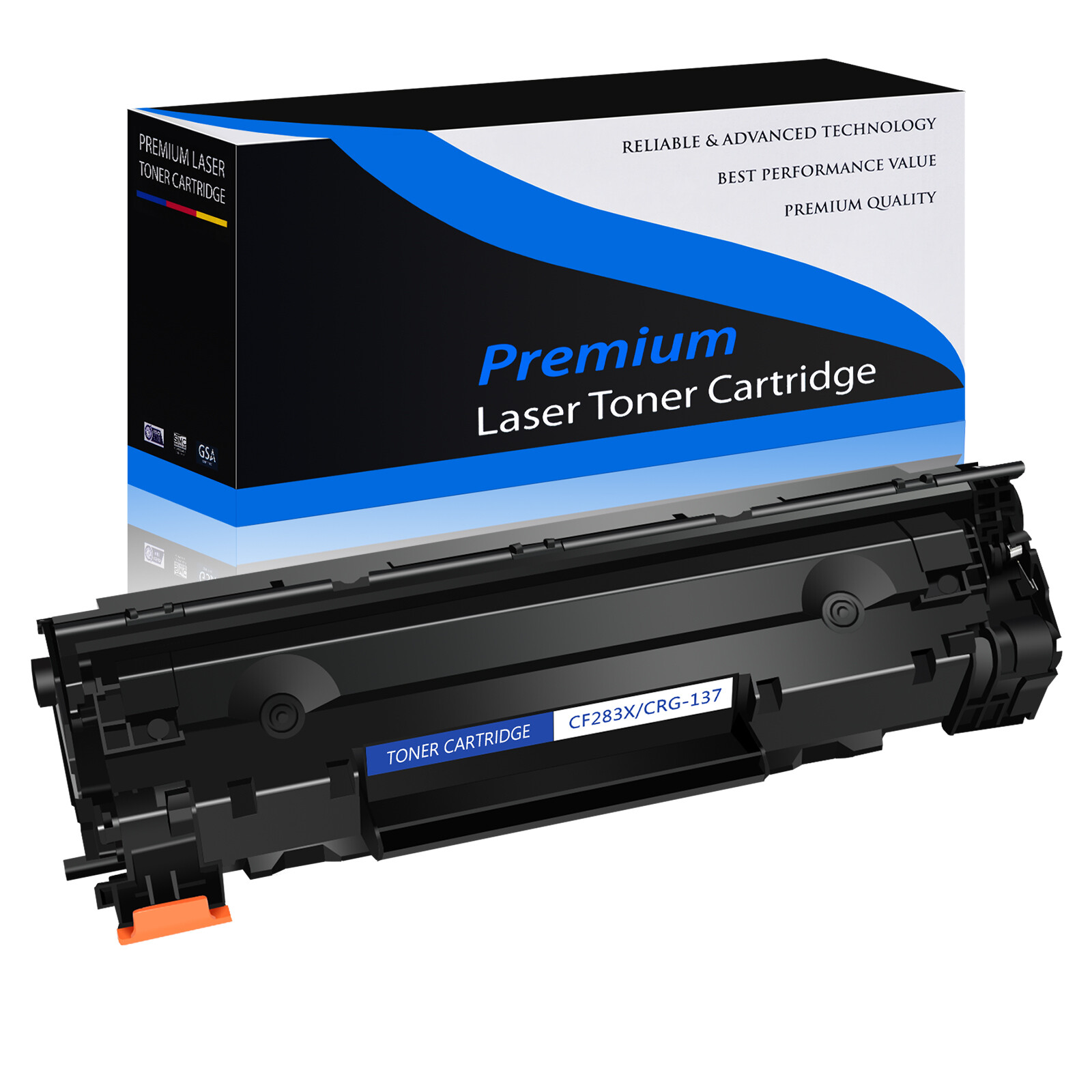 High Yield CF283X Black Toner Compatible with HP 83X LaserJet Pro M201 M225 M127